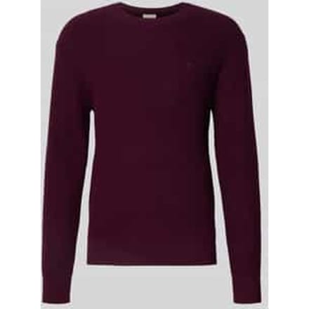 Gebreide pullover met ribboorden