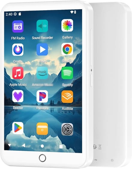 SNJY® MP3 Speler Bluetooth - MP4 Speler - Muziek Speler - Touchscreen - 32GB - Wit