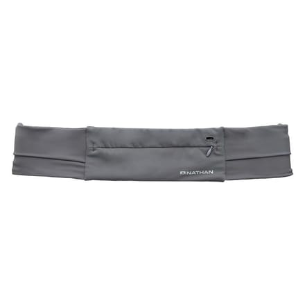 Nathan | The Zipster Adjustable Fit 2.0 | Running Belt | Gravity Grey | -