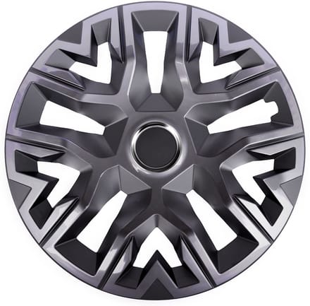 NRM Perfecto 15'' universele wieldoppen grafiet gelakt 4 stuks
