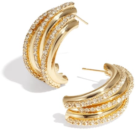 IJzeren oorbellen onregelmatige vorm Elegante kerst Luxe serie Dames sieraden