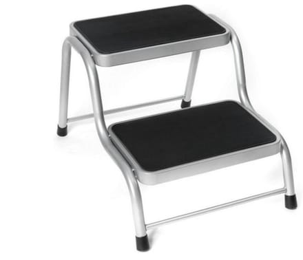 Camper Caravantrap 2 antislip treden, 150 kg draagvermogen metaal