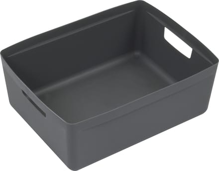 Kangaro opbergbox - opbergdoos - 20 liter - PP antraciet