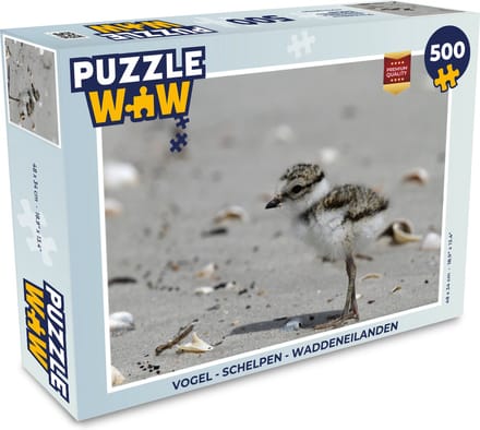 Puzzel Vogel - Schelpen - Waddeneilanden - Legpuzzel - Puzzel 500 stukjes