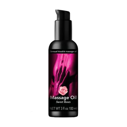 Kissable Massage olie met de geur van Sweet Roses
