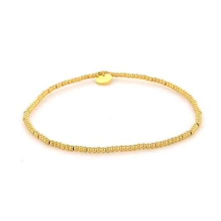 Kalli Kalli Armband (Sieraad) Balls (2mm) Elastiek Gold