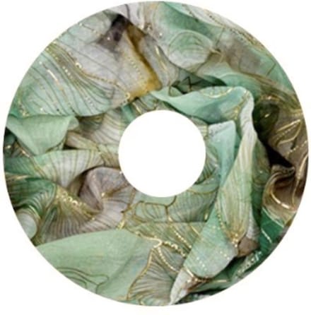 Dunne Colsjaal - Goud Accent - Groen - 80 x 50 cm (20314#)