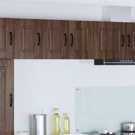 vidaXL - Vaatwasserpaneel - Kalmar - 2 - st - Bruin - Eiken - Bewerkt - hout