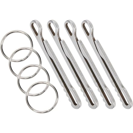 Buitenuitrusting EDC Gereedschap Geldclip Karabiner Snel Ophangaccessoire met Sleutelhanger white