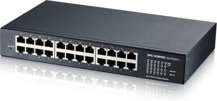 Netwerk Switch - 24 Poorten - Zonder Ventilator - VLAN - IGMP - QoS - Internet Splitter - Ethernet - Voor Internetkabel