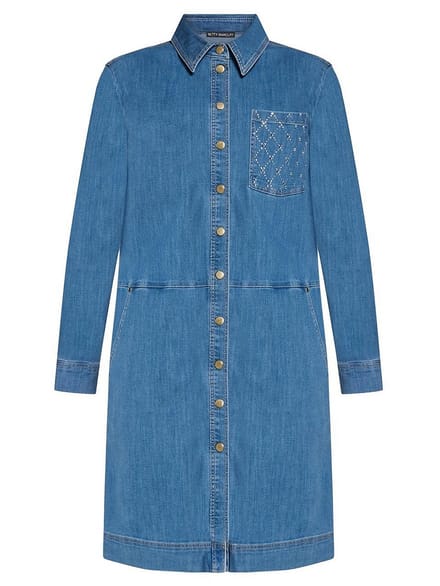 Jeansjurk lange mouwen Van Betty Barclay denim