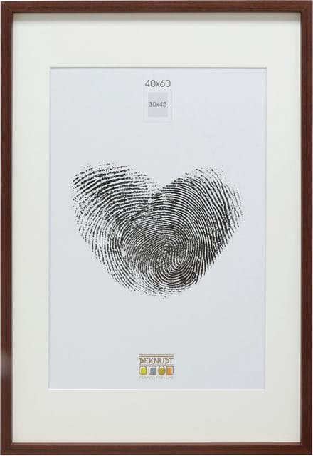 Deknudt Frames fotolijst - bruin met passe-partout  - 30x45 / 40x60 cm