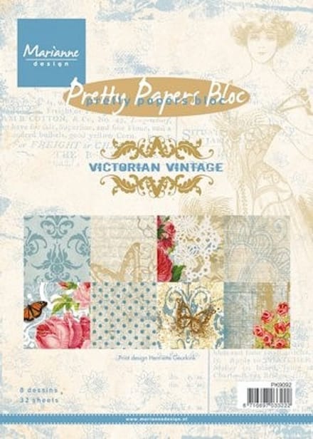 Marianne Design - Paperpack - Pretty Papers - Victorian Vintage - PK9092
