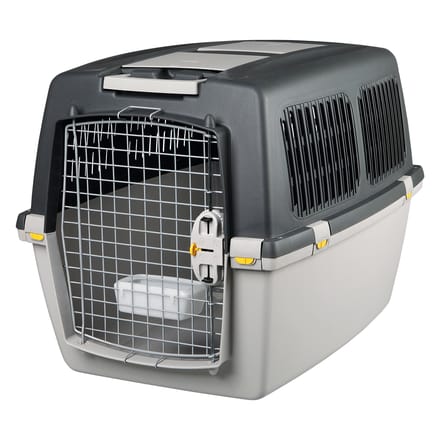 KERBL - Box de transport pour chien - GULLIVER MEGA - 81 x 61 x 60 cm - Gris