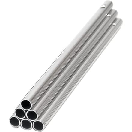 Muziek stokje "Hol", 6 stuks, Zilverkleurig