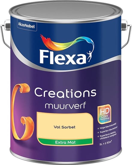 Flexa - Creations Muurverf Extra Mat - Vol Sorbet - Mengverf - 5 L
