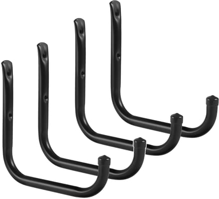 Maclean - Set van 4 Ophanghaken - muurbeugels - Staal - max. belasting 22kg/beugel, MC-487