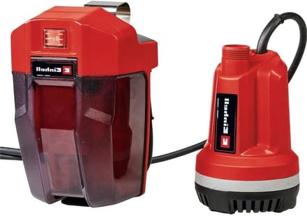 Accu waterpomp - Dompelpomp - Tuin sproeien - Traploze buis - 3000 l/u - Rood