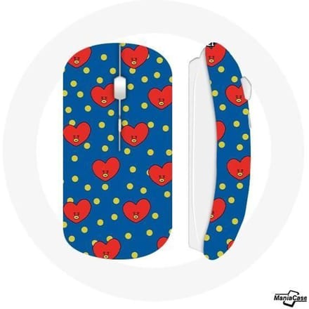 Draadloze muis BTS Bangtan Boys BT21 TATA de V Blauwe achtergrond