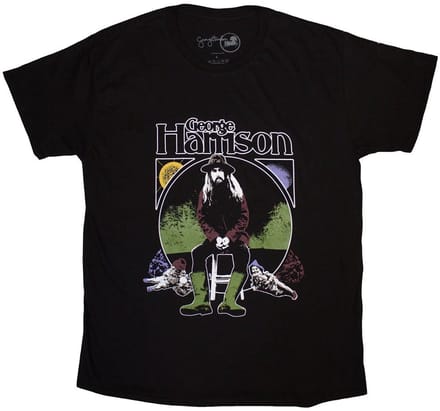 George Harrison - Sun & Moon Heren T-shirt - M - Zwart