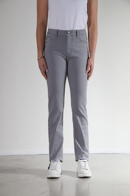 New Star - Orta l.grey twill broek L32 dames straight - maat 40