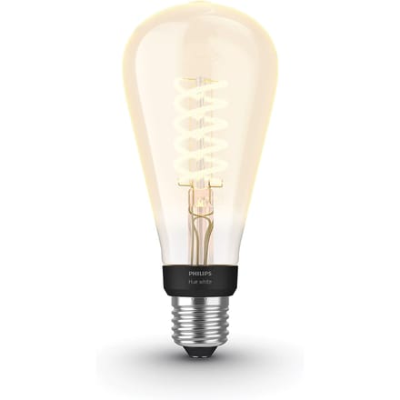 Philips Hue Filament Lichtbron E27 Edison lamp ST72 - warm tot koelwit licht - groot - 1-pack - Bluetooth