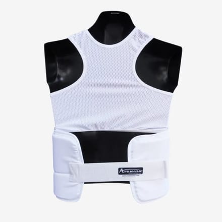 Arawaza karate bodyprotector dames | WKF | Wit (Maat: S)