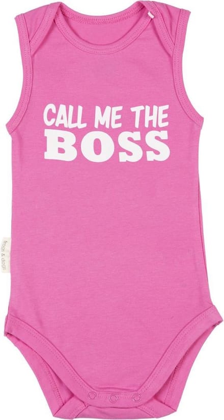 roze romper call me the boss 62/68