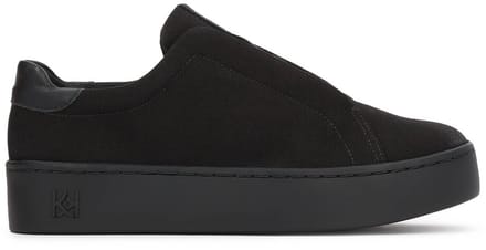 Textile sneakers on a thicker sole