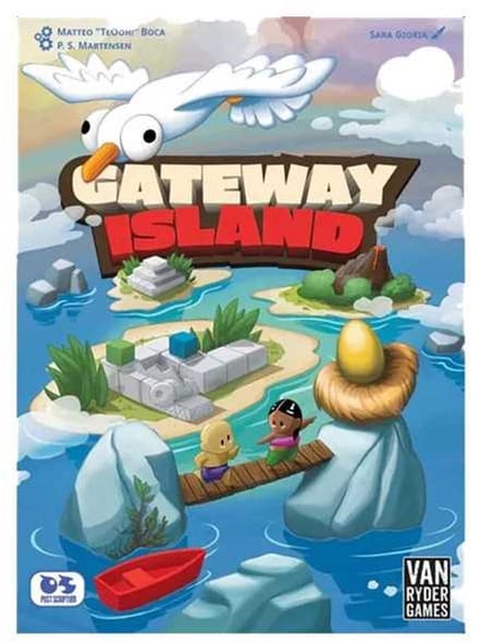 Asmodee bordspel Gateway Island - 21 spellen in één doos.