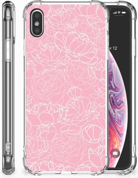 Apple iPhone Xs Max Case White Flowers