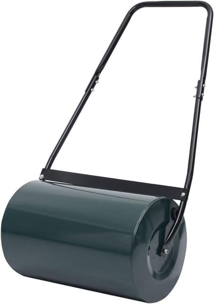 Gazonwals - Rol machine - Gazon onderhoud - Vulbaar met water - 63 cm breed - Groen