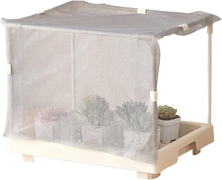 Mini Kas Binnen - Draagbare Kweekkas - Planten Beschermen - Stevige Buisconstructie - 35 x 27 x 7 cm - Wit
