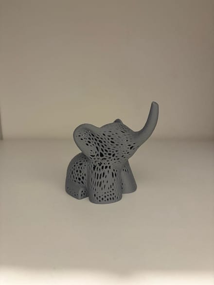 Olifant Waxinelichthouder – Uniek Lichtspel – 3D geprint - 3DPrintingArtist