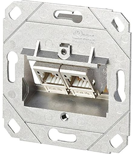 C6A-module dataslot met 2 poorten voor inbouw 270°