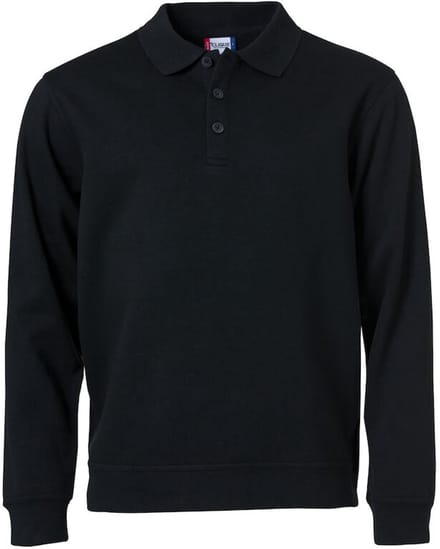 Clique Basic Polo Sweater 021032 - Zwart - S