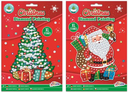 Grafix Kerst XL Diamond Painting A5 formaat