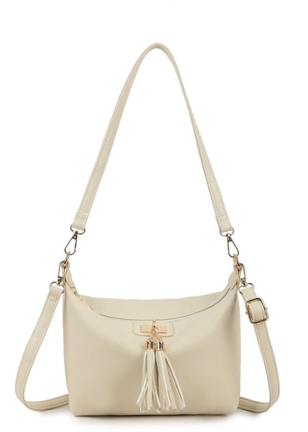 Giuliano kunstlederen schoudertas Nella -Dames -Beige