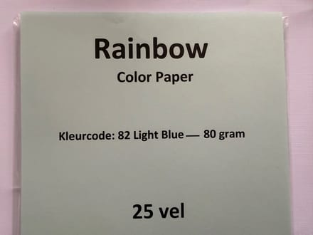 Rainbow KL-82 ligt blauw 25 vel 80 gram papier