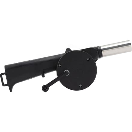 Souffleur à manivelle Petit Léger Portable Gain de temps Multi-usage Ventilateur à manivelle pour Barbecue Camping Cheminée Feu de joie black
