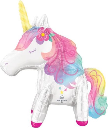 Anagram Folieballon Enchanted Unicorn Junior 55 X 63 Cm Wit