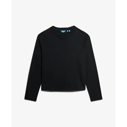 Superdry Essential Logo Longsleeve Top Black Grootte: 42