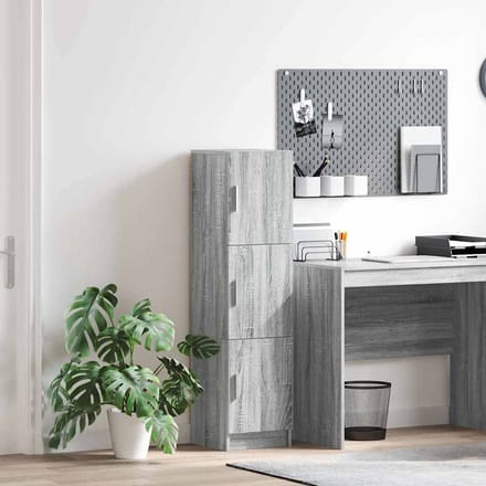 vidaXL - Highboard - Grijs - Sonoma - 31.5 - x - 32 - x - 122.5 - cm