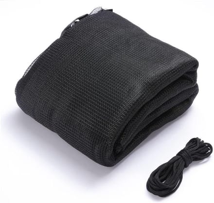 Trampoline Net - Veiligheidsnet - Veilig Springen - 12 Palen - 4.57 Meter - Zwart