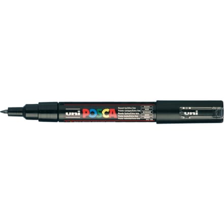 Posca marker met conische punt schrijfdikte extra-fijn zwart