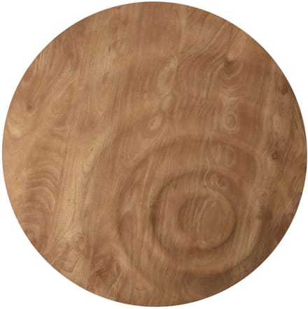 PTMD Mattin Natural Mango Wood Circle Wall Panel Rond S