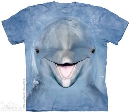 T-shirt Dolphin Face L