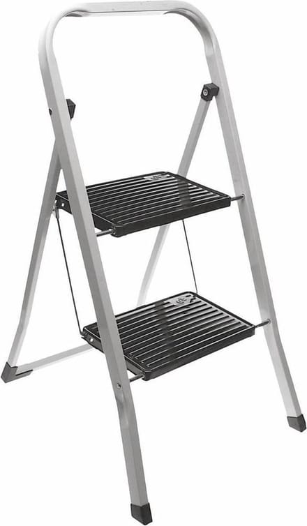 Excellent Houseware inklapbare keukentrap - 2 treden - Tot 150kg - Metaal