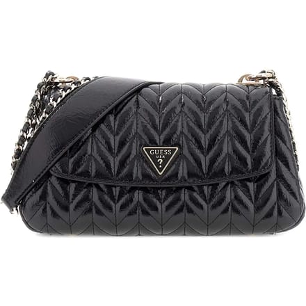 Handtas in handtassenlook met labelapplicatie model 'CHERYL'