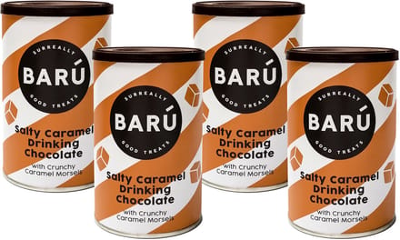 BARÚ Salty Caramel Drinking Chocolate - Instant Chocoladepoeder - 4 x 250g - 48 porties